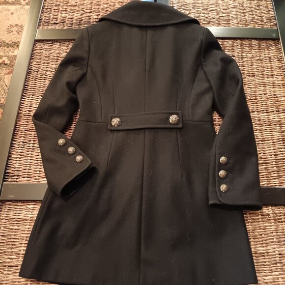 DKNY Chic & Tailored Black Wool Peacoat 2 - Picture 5 of 15